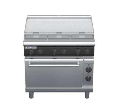 waldorf cue rn8619gecl-c0 900mm gas oven range with low splashback
