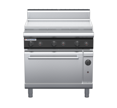 waldorf cue rn8619gh-c0 900mm gas oven range with high splashback