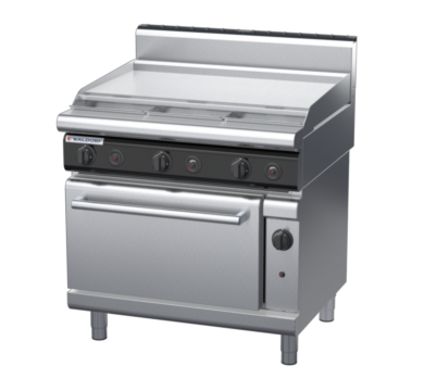 waldorf cue rn8619gh-c0 900mm gas oven range with high splashback