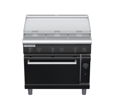 waldorf bold rn8619gl-b0 900mm gas oven range with low splashback