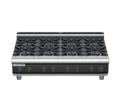 waldorf cue rn8800gl-b-c0 1200mm gas cooktop bench model with low splashback