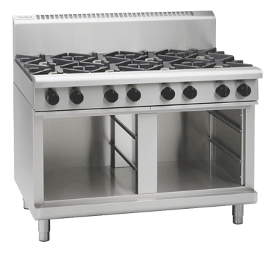 waldorf 800 series rnl8803g-cb - 1200mm gas cooktop low back version  cabinet base