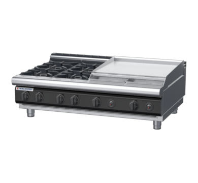 waldorf cue rn8806gl-b-c0 1200mm gas cooktop bench model with low splashback
