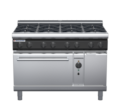 waldorf cue rn8810gcl-c0 1200mm gas oven range with low splashback