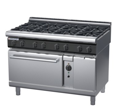 waldorf cue rn8810gcl-c0 1200mm gas oven range with low splashback