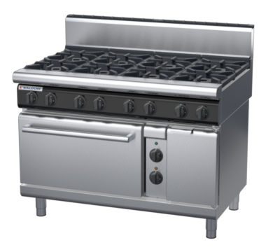 waldorf cue rn8810gech-c0 1200mm gas oven range with high splashback