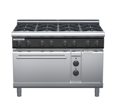 waldorf cue rn8810gecl-c0 1200mm gas oven range with low splashback