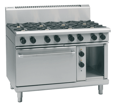 waldorf 800 series rnl8813ge - 1200mm gas range electric static oven low back version