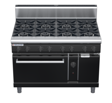 waldorf bold rn8810gh-b0 1200mm gas oven range with high splashback