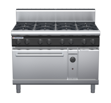 waldorf cue rn8810gh-c0 1200mm gas oven range with high splashback