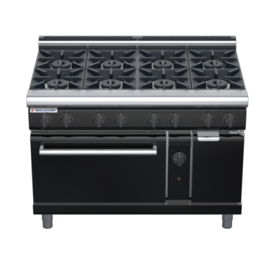 waldorf bold rn8810gl-b0 1200mm gas oven range with low splashback