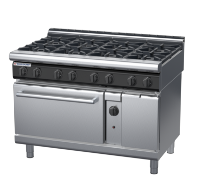 waldorf cue rn8810gl-c0 1200mm gas oven range with low splashback