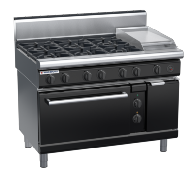 waldorf bold rn8813geh-b0 1200mm gas oven range with high splashback