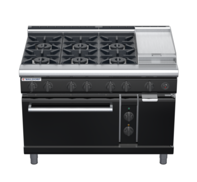 waldorf bold rn8813gecl-b0 1200mm gas oven range with low splashback