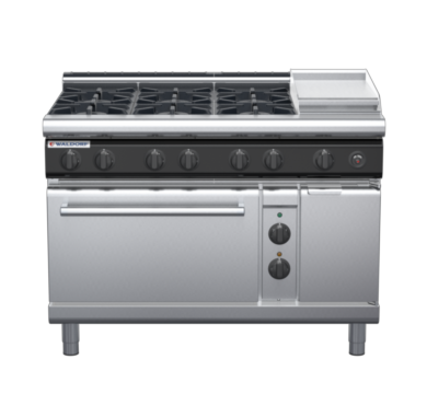 waldorf cue rn8813gecl-c0 1200mm gas oven range with low splashback
