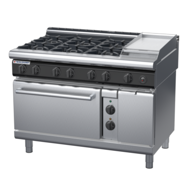 waldorf cue rn8813gecl-c0 1200mm gas oven range with low splashback