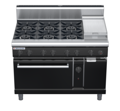 waldorf bold rn8813gh-b0 1200mm gas oven range with high splashback