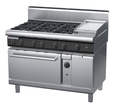 waldorf cue rn8813gh-c0 1200mm gas oven range with high splashback