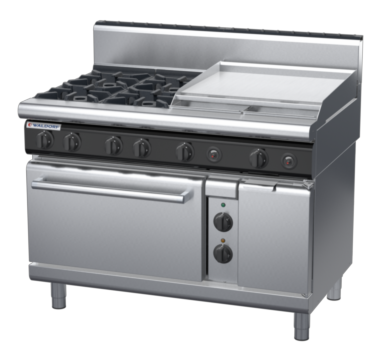 waldorf cue rn8816geh-c0 1200mm gas oven range with high splashback