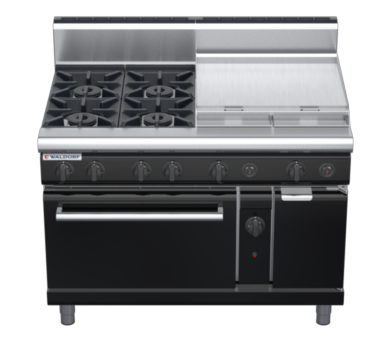 waldorf bold rn8816gh-b0 1200mm gas oven range with high splashback