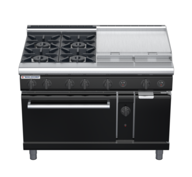 waldorf bold rn8816gl-b0 1200mm gas oven range with low splashback