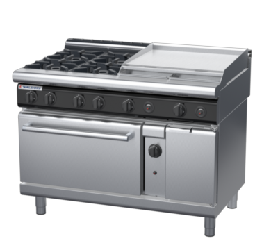 waldorf cue rn8816gl-c0 1200mm gas oven range with low splashback