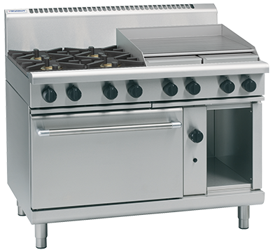 waldorf 800 series rn8816g - 1200mm gas range static oven