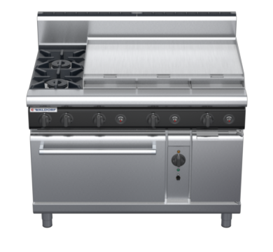 waldorf cue rn8819gch-c0 1200mm gas oven range with high splashback