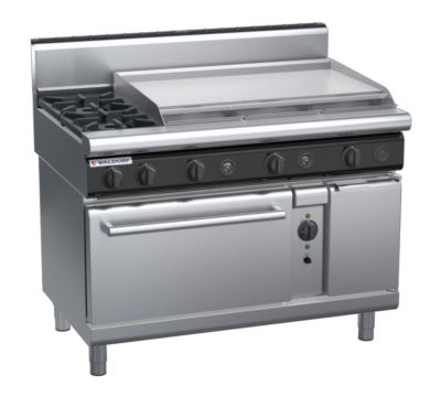 waldorf cue rn8819gch-c0 1200mm gas oven range with high splashback