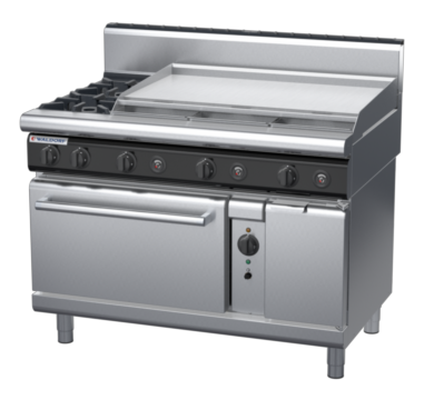 waldorf cue rn8819gch-c0 1200mm gas oven range with high splashback