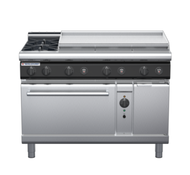waldorf cue rn8819gcl-c0 1200mm gas oven range with low splashback