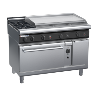 waldorf cue rn8819gcl-c0 1200mm gas oven range with low splashback