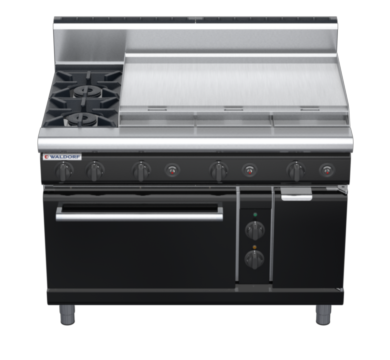 waldorf bold rn8819geh-b0 1200mm gas oven range with high splashback