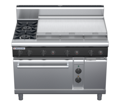 waldorf cue rn8819geh-c0 1200mm gas oven range with high splashback