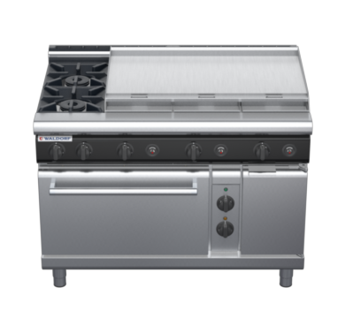 waldorf cue rn8819gecl-c0 1200mm gas oven range with low splashback