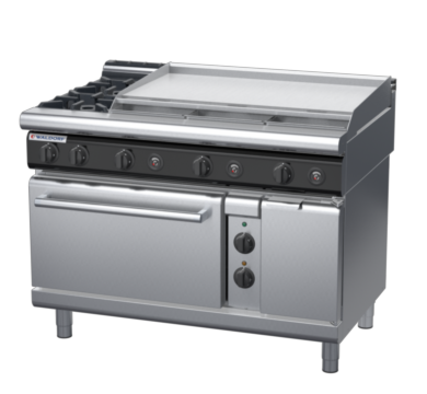waldorf cue rn8819gecl-c0 1200mm gas oven range with low splashback