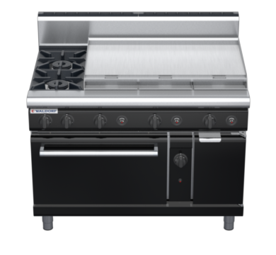 waldorf bold rn8819gh-b0 1200mm gas oven range with high splashback