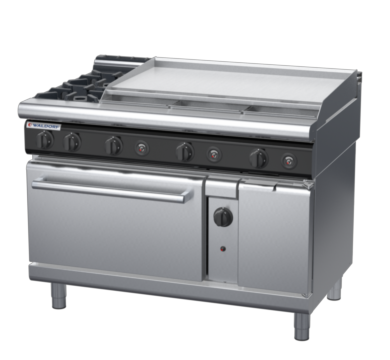 waldorf cue rn8819gl-c0 1200mm gas oven range with low splashback