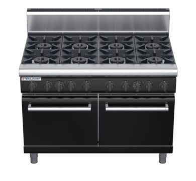 waldorf bold rn8820gh-b0 900mm gas oven range with high splashback