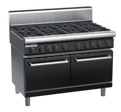 waldorf bold rn8820gh-b0 900mm gas oven range with high splashback