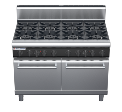 waldorf cue rn8820gh-c0 900mm gas oven range with high splashback