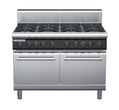 waldorf cue rn8820gh-c0 900mm gas oven range with high splashback