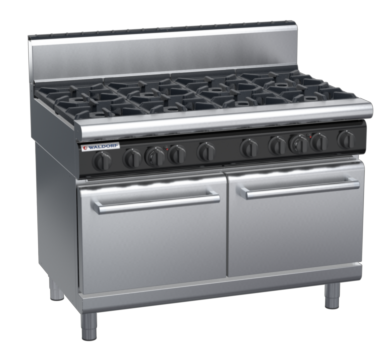 waldorf cue rn8820gh-c0 900mm gas oven range with high splashback