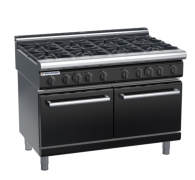waldorf bold rn8820gl-b0 900mm gas oven range with low splashback