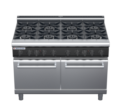 waldorf cue rn8820gl-c0 900mm gas oven range with low splashback
