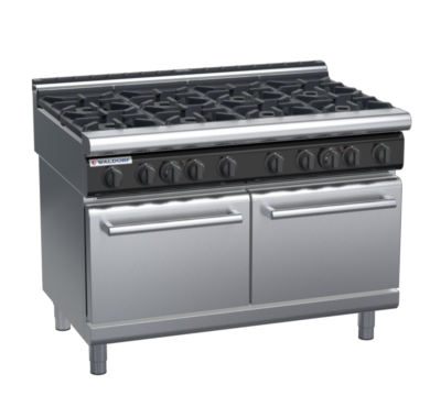 waldorf cue rn8820gl-c0 900mm gas oven range with low splashback