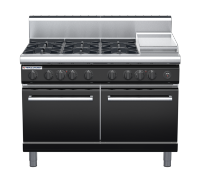 waldorf bold rn8823gh-b0 900mm gas oven range with high splashback