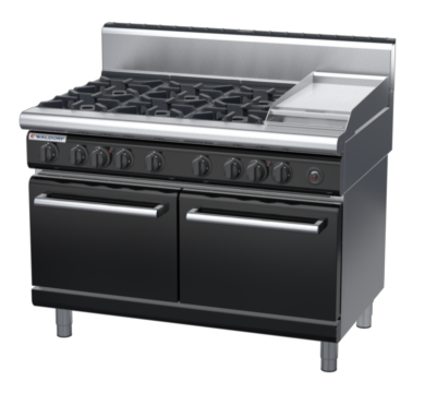 waldorf bold rn8823gh-b0 900mm gas oven range with high splashback