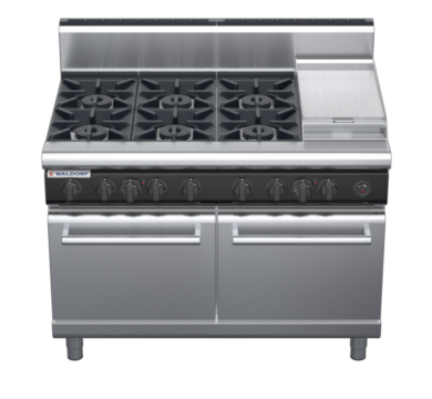 waldorf cue rn8823gh-c0 900mm gas oven range with high splashback