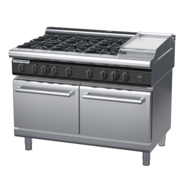 waldorf cue rn8823gl-c0 900mm gas oven range with low splashback